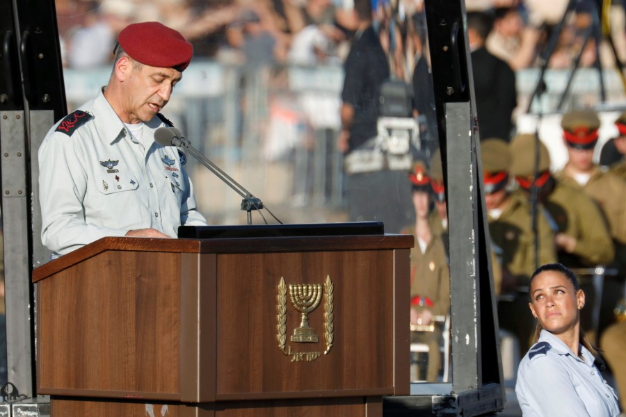 Israeli Chief of Staff Aviv Kohavi speaks at the Israeli Air Force pilots' graduation ceremony at Hatzerim air base in southern Israel on June 27, 2019 — Reuters/Files