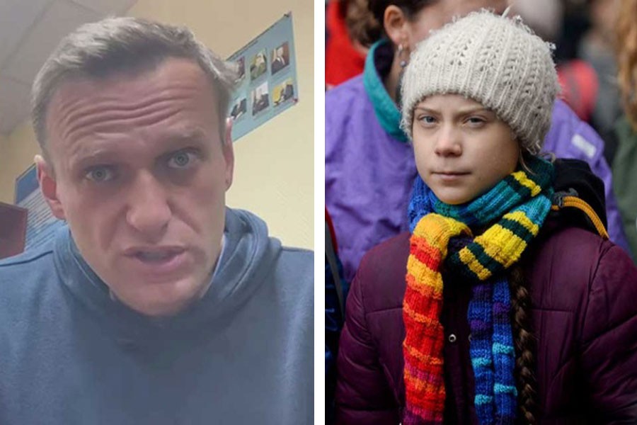 Navalny, WHO, Thunberg among nominees for Nobel Peace Prize