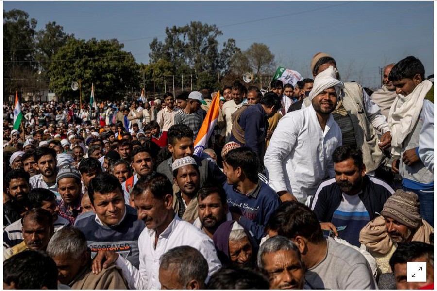 Trucks, tractors obstruct India's roads as farm protests spread