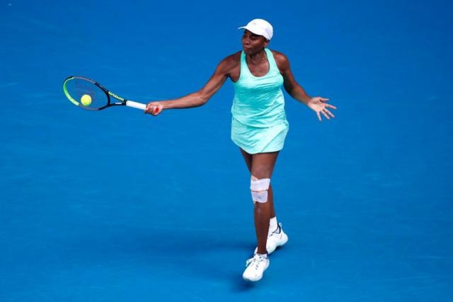 Tennis - Australian Open - Melbourne Park, Melbourne, Australia, February 10, 2021 Venus Williams of the US in action during her second round match against Italy's Sara Errani — Reuters