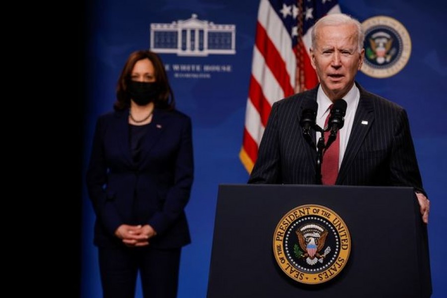 US President Joe Biden delivers remarks on the political situation in Myanmar at the White House in Washington, US, February 10, 2021 — Reuters/Files