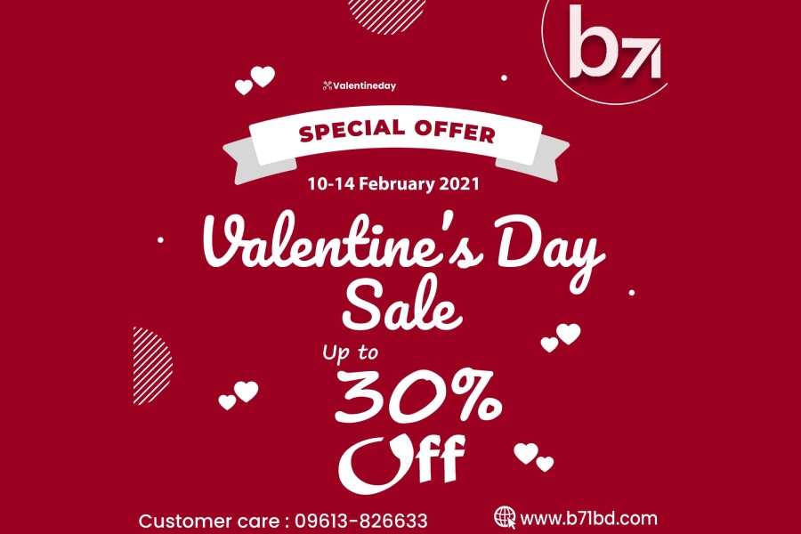 B71BD offers special discount on Valentine’s Day