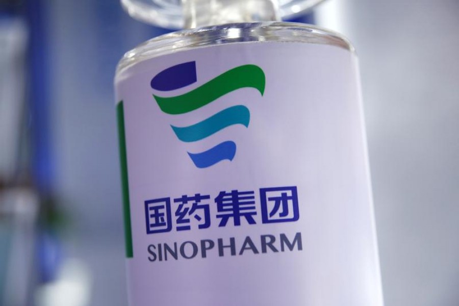 A signage of Sinopharm is seen at the 2020 China International Fair for Trade in Services (CIFTIS), following the Covid-19 outbreak, in Beijing, China on September 5, 2020 — Reuters/Files