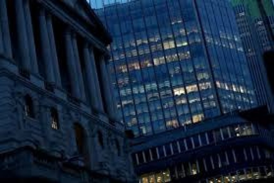 Empty offices next to Bank of England in London, Britain on March 19, 2020 — Reuters/Files