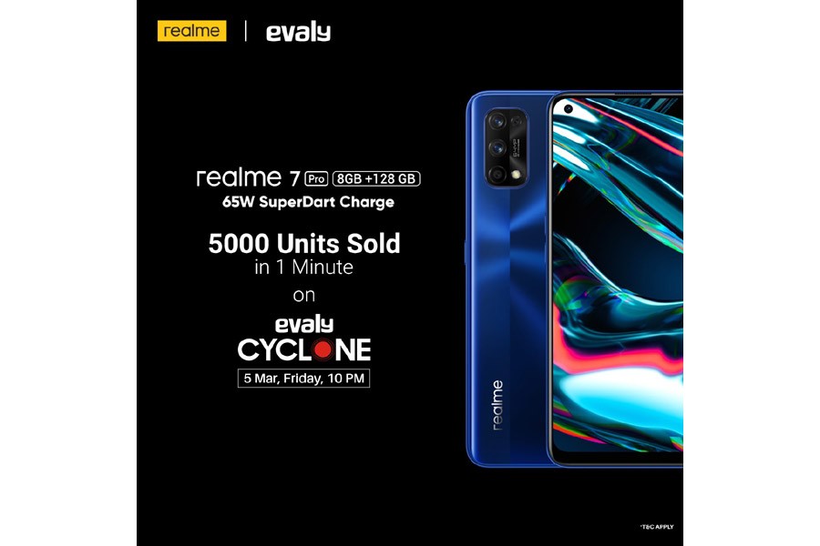 Evaly sells 5,000 Realme smartphones in one minute