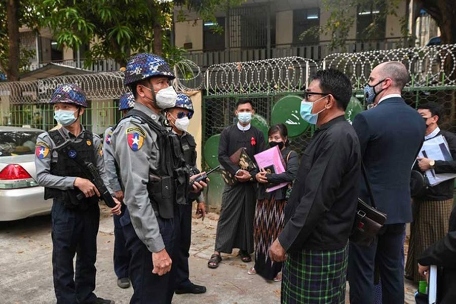 Myanmar court extends detention of five journalists