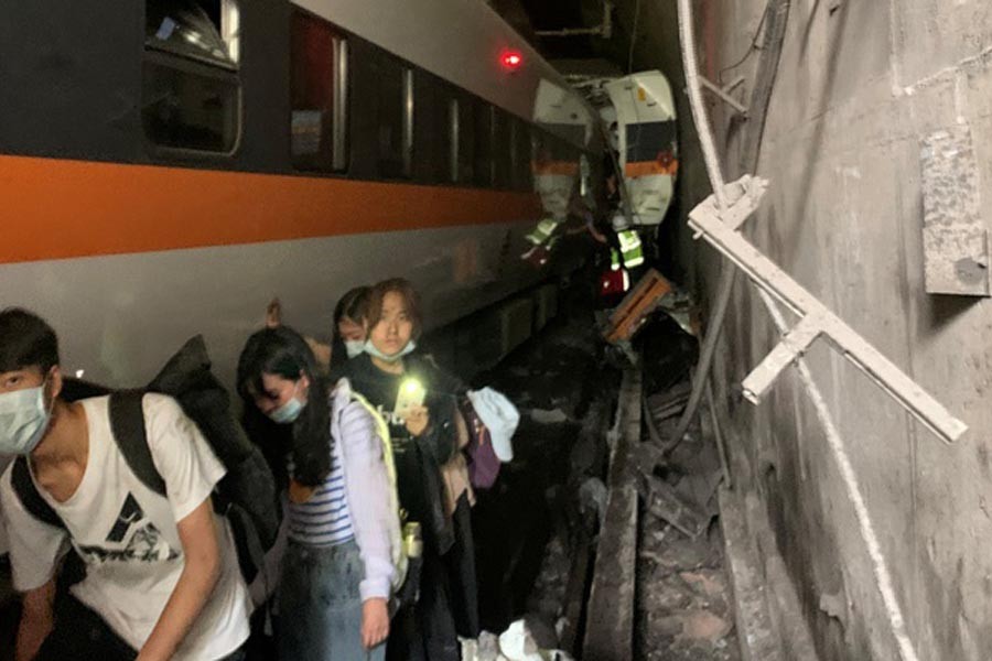 Train crash kills 50 in Taiwan's deadliest rail tragedy in decades