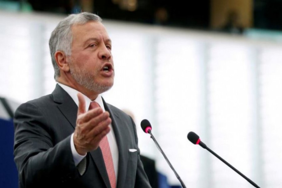 King of Jordan Abdullah II addresses the European Parliament in Strasbourg, France January 15, 2020. REUTERS/Vincent Kessler/File Photo/File Photo/File Photo