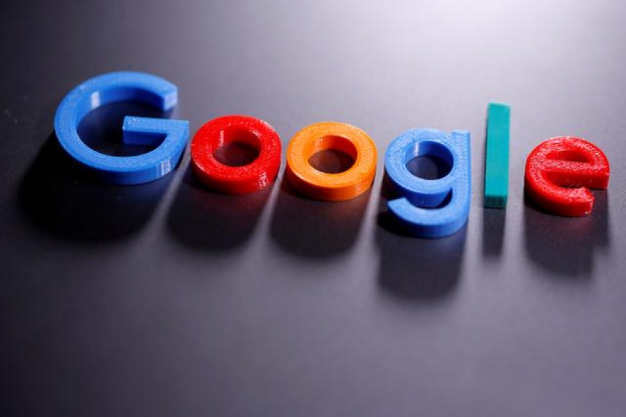 A 3D printed Google logo is seen in this illustration taken April 12, 2020 — Reuters/Illustration/Files
