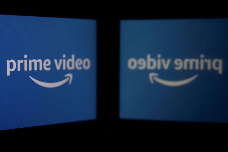 The logo of streaming service Amazon Prime Video is seen in this illustration picture taken March 5, 2021. REUTERS/Danish Siddiqui/Illustration/File Photo