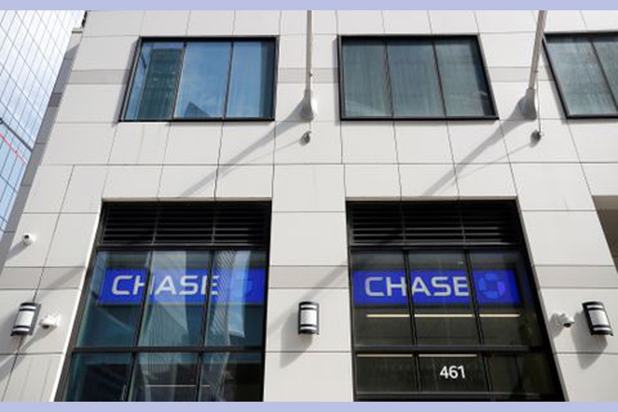 Cameras are seen on the exterior of a Chase Bank branch in New York City U.S., April 7, 2021. REUTERS/Brendan McDermid/File Photo