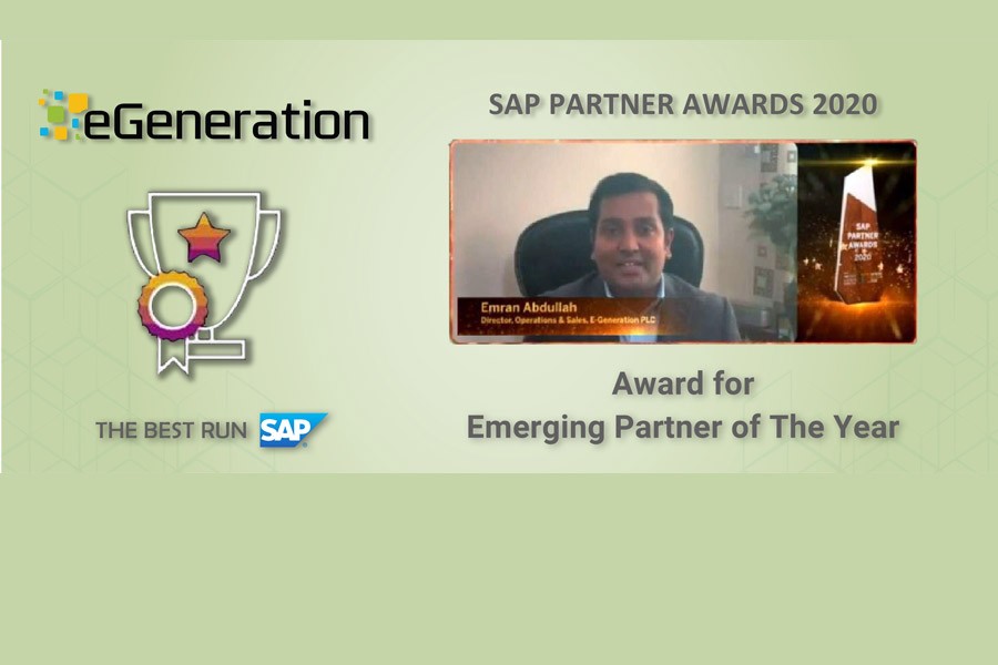 eGeneration bags SAP Emerging Partner of Bangladesh Award