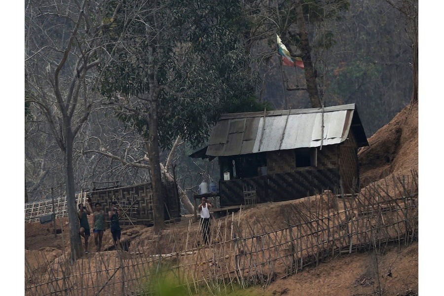 Myanmar guerrillas capture govt base; airstrikes follow