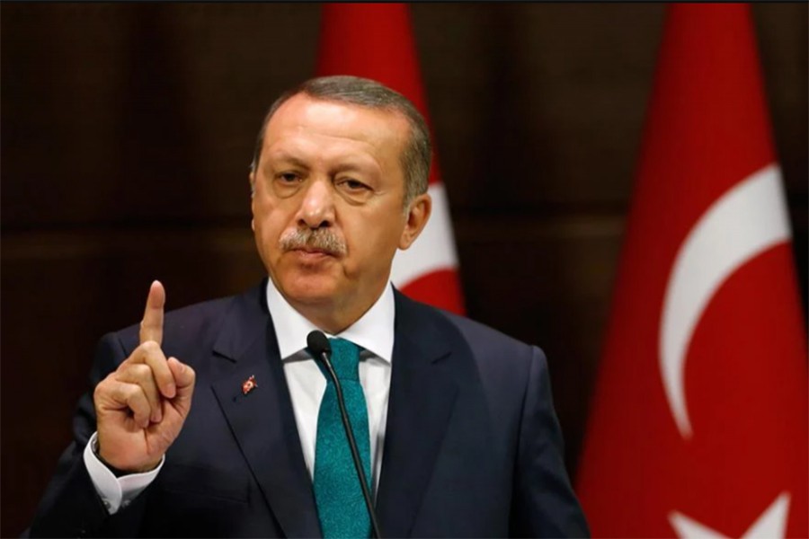 File photo of Turkish President Recep Tayyip Erdogan