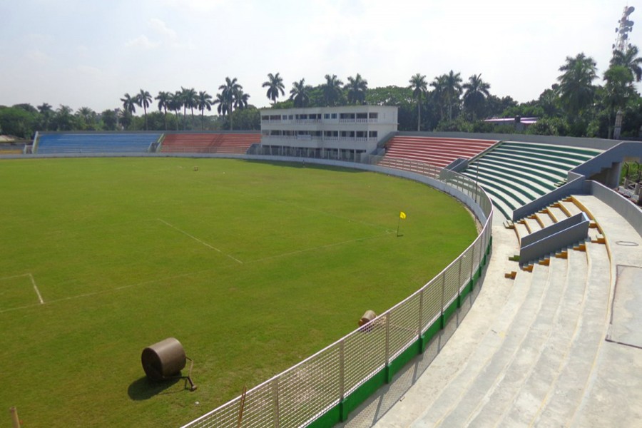 A partial view of Sheikh Jamal Stadium in Faridpur. Photo source: Wikipedia