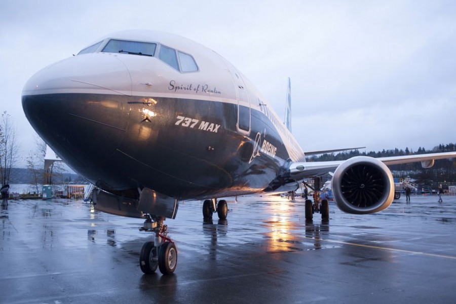 A Boeing 737 MAX 8 sits outside the hangar during a media tour of the Boeing 737 MAX at the Boeing plant in Renton, Washington December 8, 2015. REUTERS/Matt Mills McKnight/File Photo