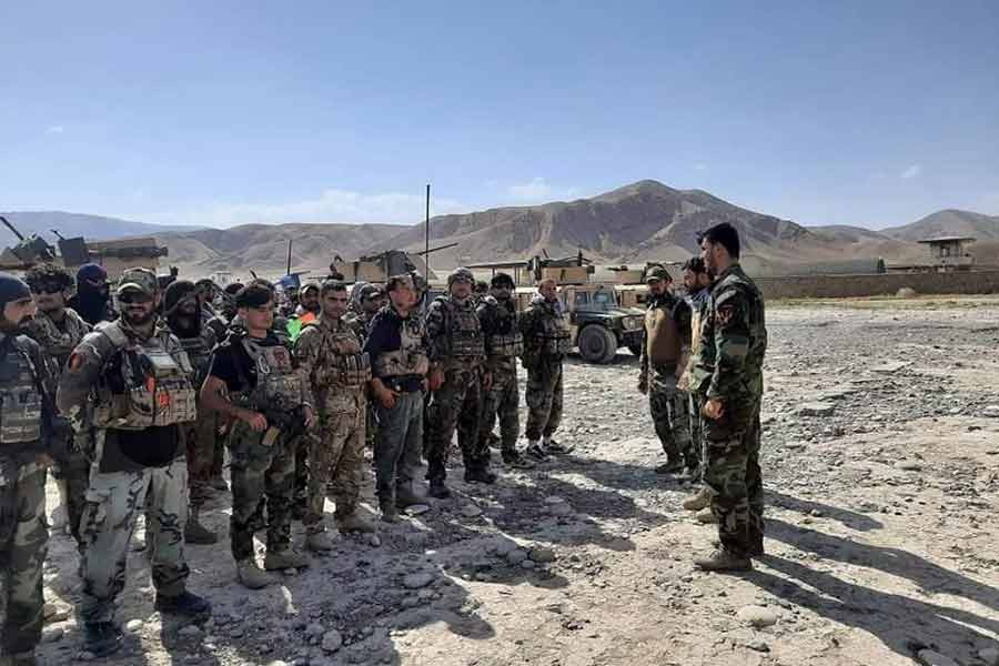 Afghan Commandos arrive to reinforce the security forces in Faizabad the capital of Badakhshan province, after Taliban captured neighbourhood districts of Badakhshan recently, on Sunday. -Reuters photo