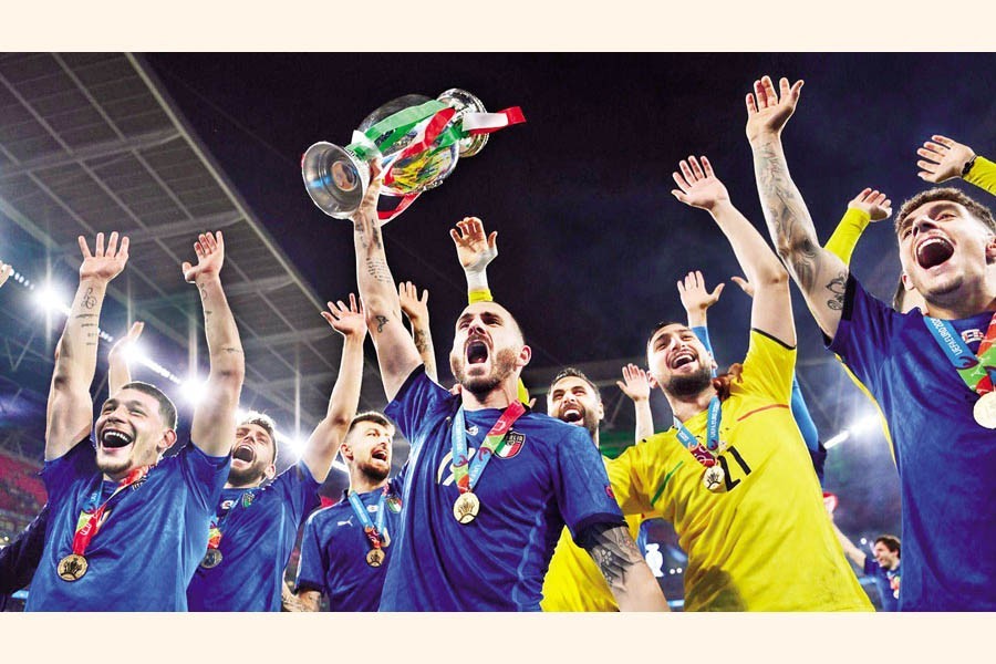 Italy were crowned European champions after shootout win over England on Sunday, July 11, 2021 — Reuters