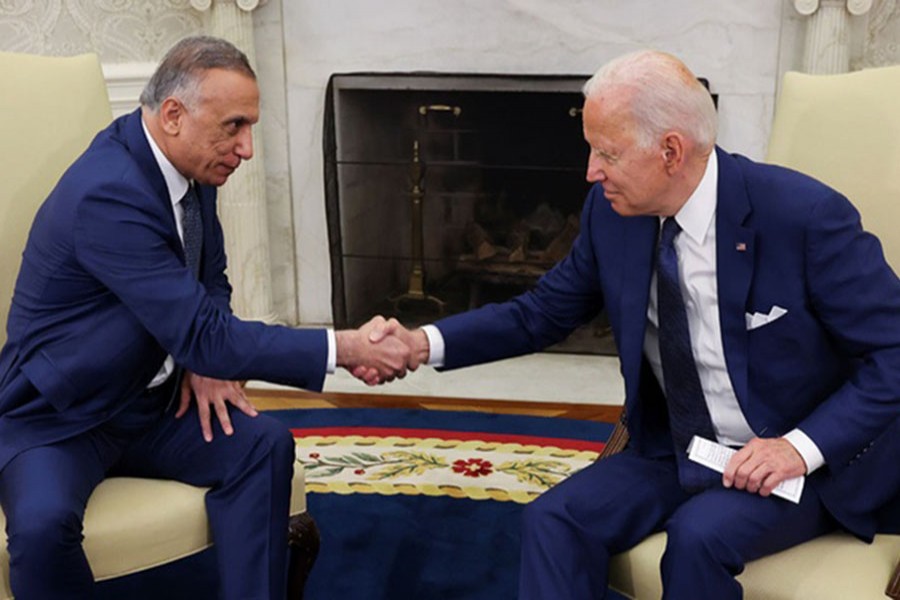Biden, Kadhimi seal agreement to end  US combat mission in Iraq by year end