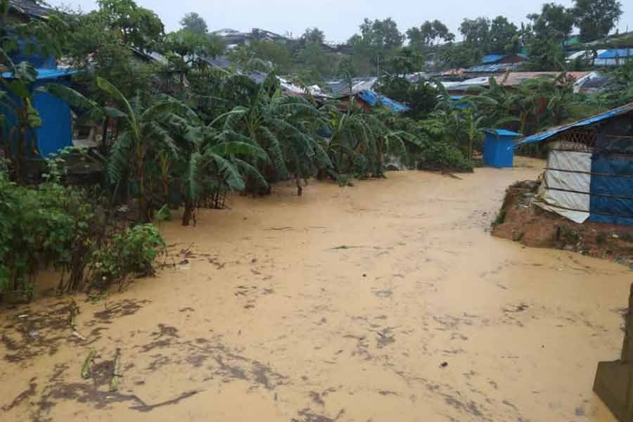 General view of a flooded area following heavy monsoon rains at Cox's Bazar. The photo was taken on July 27 -Reuters file photo