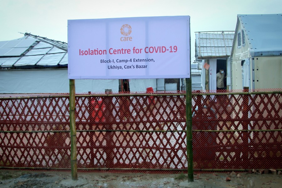 CARE Bangladesh opens first Covid-19 isolation centre at Rohingya camp