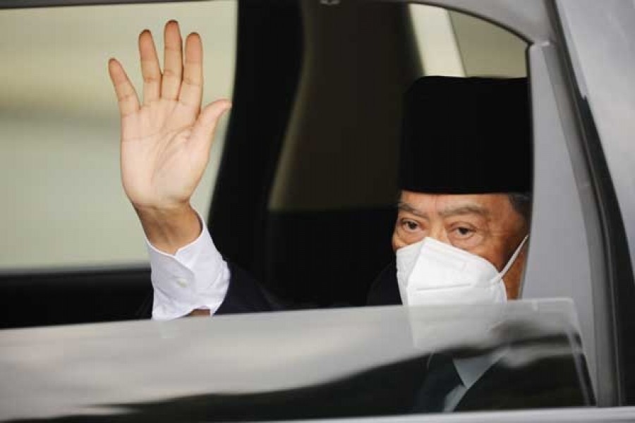 Malaysian Prime Minister Muhyiddin Yassin arrives at the National Palace for a meeting with the king, in Kuala Lumpur, Malaysia August 16, 2021 — Reuters/Files