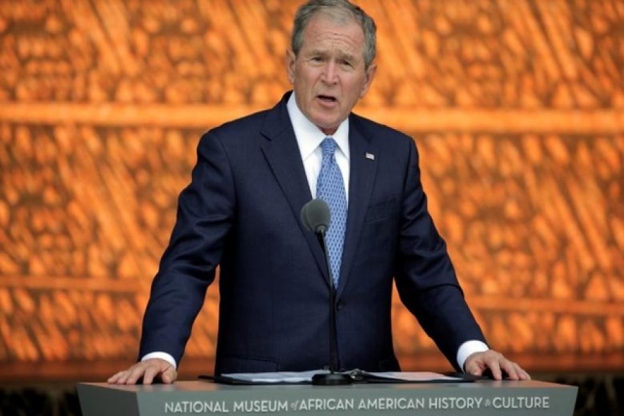 Ex-US President Bush says US must quickly aid Afghan refugees