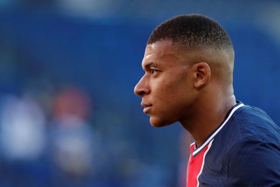 Paris St Germain's Kylian Mbappe seen in this undated Reuters photo