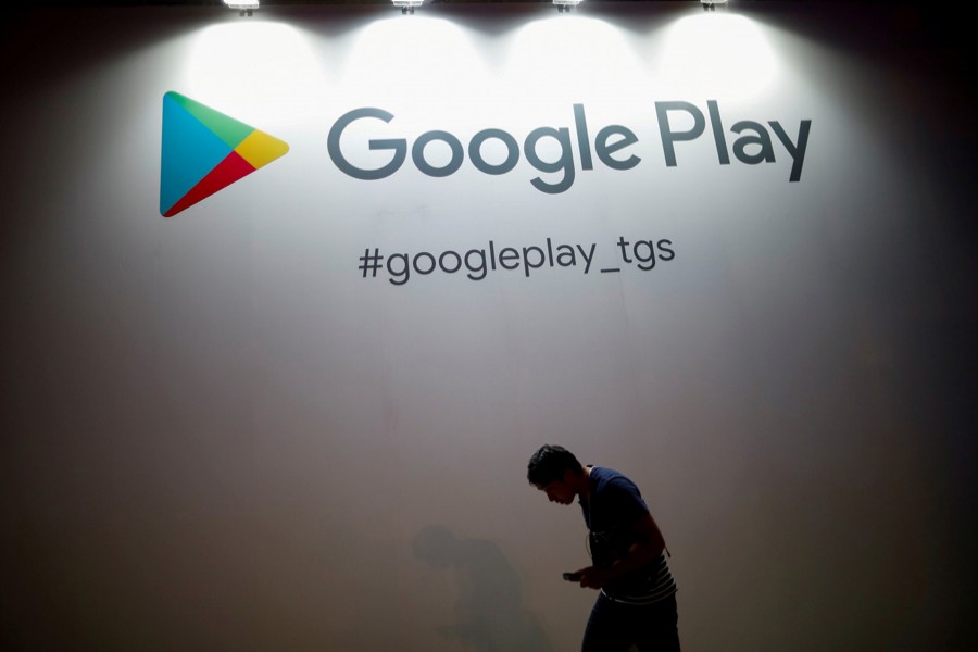 The logo of Google Play is displayed at Tokyo Game Show 2019 in Chiba, east of Tokyo, Japan, September on 12, 2019 — Reuters/Files