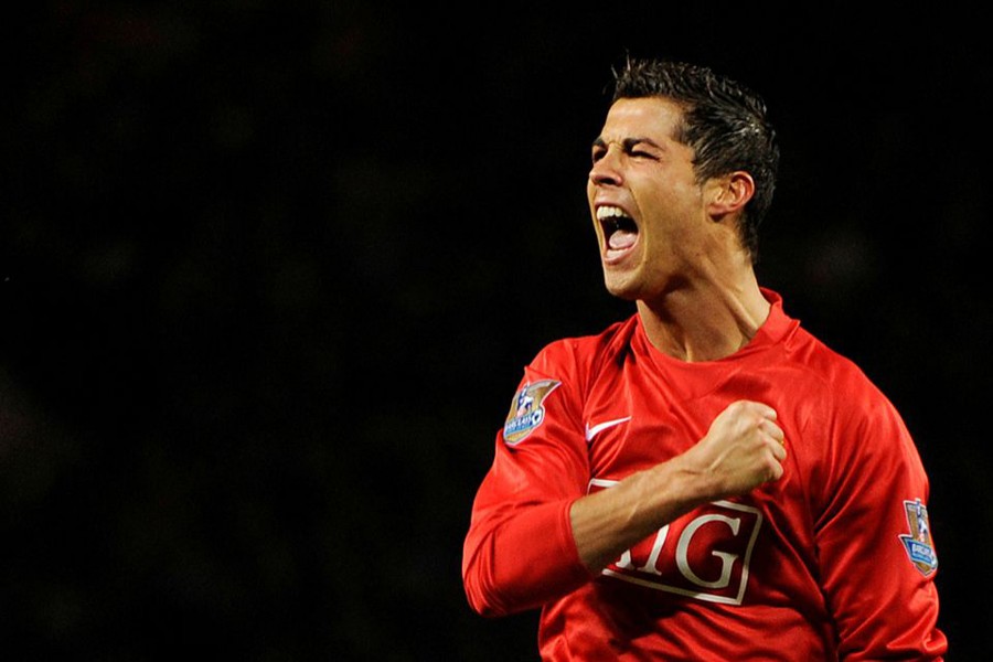 Manchester United's Cristiano Ronaldo seen celebrating a goal — Reuters/Files