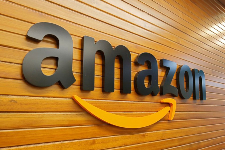 The logo of Amazon is seen in this undated Reuters photo