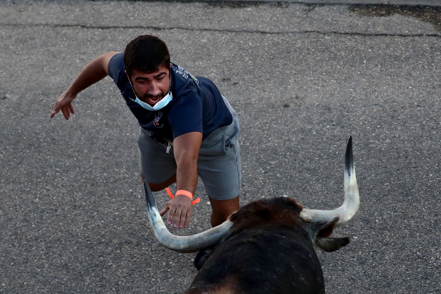 First bull running fiesta since pandemic hosted by Spanish village