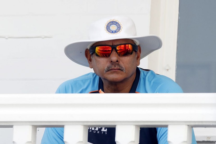 Cricket - First Test - England v India - Trent Bridge, Nottingham, Britain - August 4, 2021 India head coach Ravi Shastri before the match Action Images via Reuters/Paul Childs