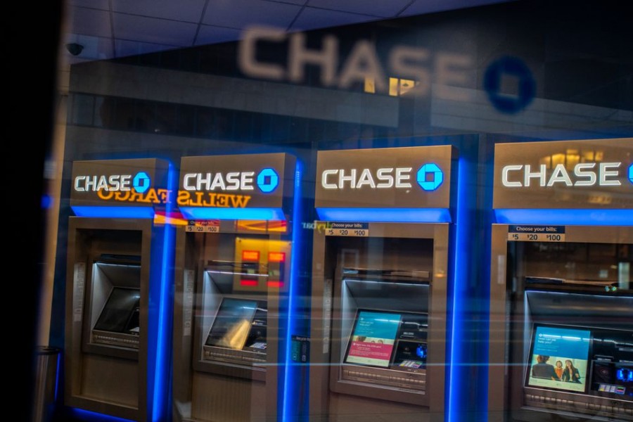 Chase ATM machines are seen in New York City, US, March 17, 2020. REUTERS/Jeenah Moon