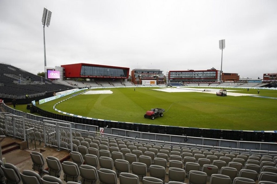 Cricket - Fifth Test - England v India - Emirates Old Trafford, Manchester, Britain - Sept 10, 2021 General view after the match was cancelled due to members of the India staff contracting Covid-19 — Reuters/Jason Cairnduff