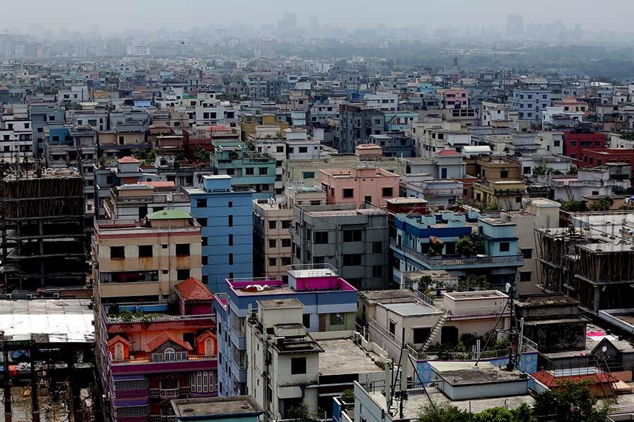 A view of the capital city, Dhaka