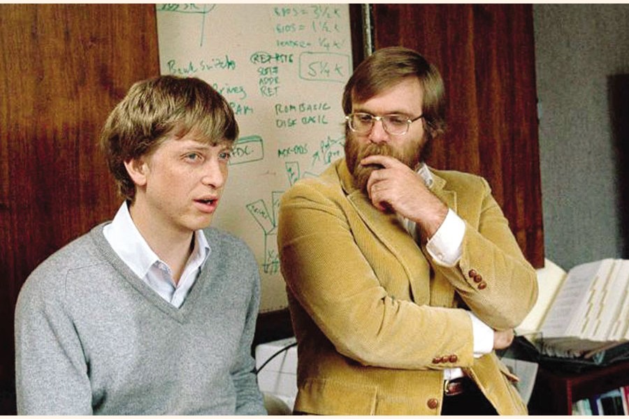 Paul Allen and Bill Gates co-founded Microsoft in 1975. Paul Allen left the company eight years later