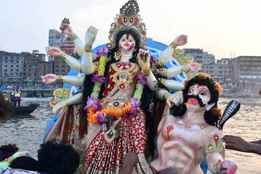 Durga Puja ends with immersion of idols in country