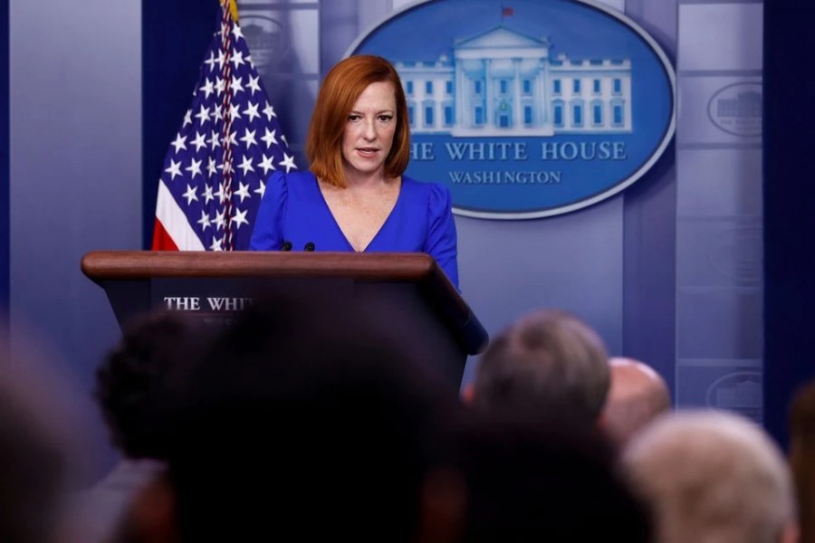 White House Press Secretary Jen Psaki holds the daily press briefing at the White House in Washington, US on October 27, 2021 — Reuters/Files