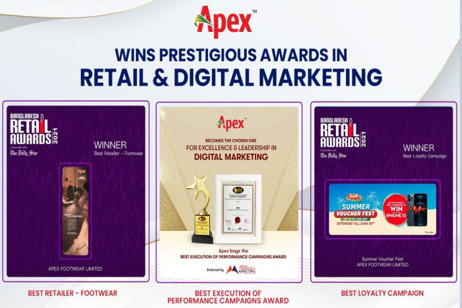 Apex honoured for excellence in retail and digital marketing