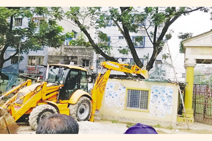 A drive to recover land from grabbers in Dhaka city recently