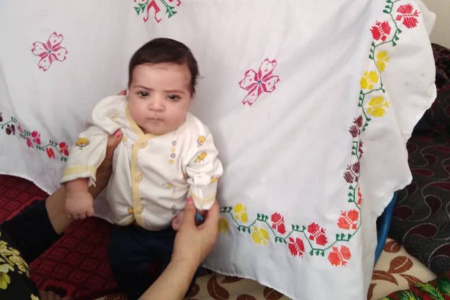 Sohail Ahmadi, around two-months-old, is seen in this handout picture taken August 2021 in Kabul, Afghanistan. Sohail's parents Mirza Ali and his wife Suraya handed him over the fence to a U.S. soldier on August 19, 2021 in the chaos following the U.S. troop withdrawal and hasty evacuation at the Kabul Airport. But by the time the family got to the other side of the fence, the baby was no where to be found — Courtesy of the Ahmadi family/Handout via REUTERS