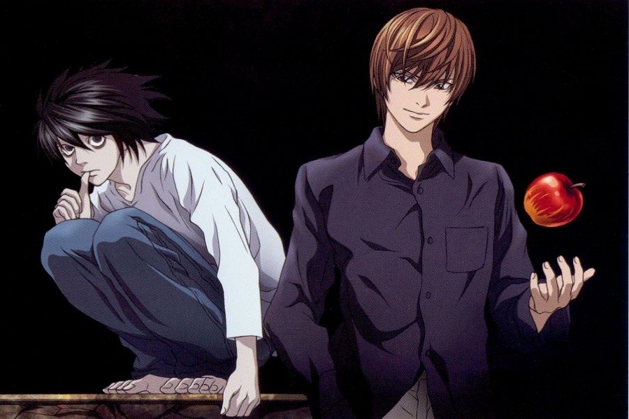 L and Light from Death Note.