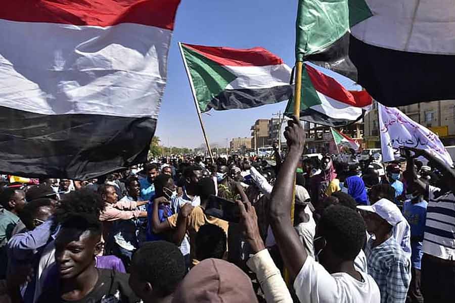 Anti-coup protests in Sudan leave at least 15 dead, medics say