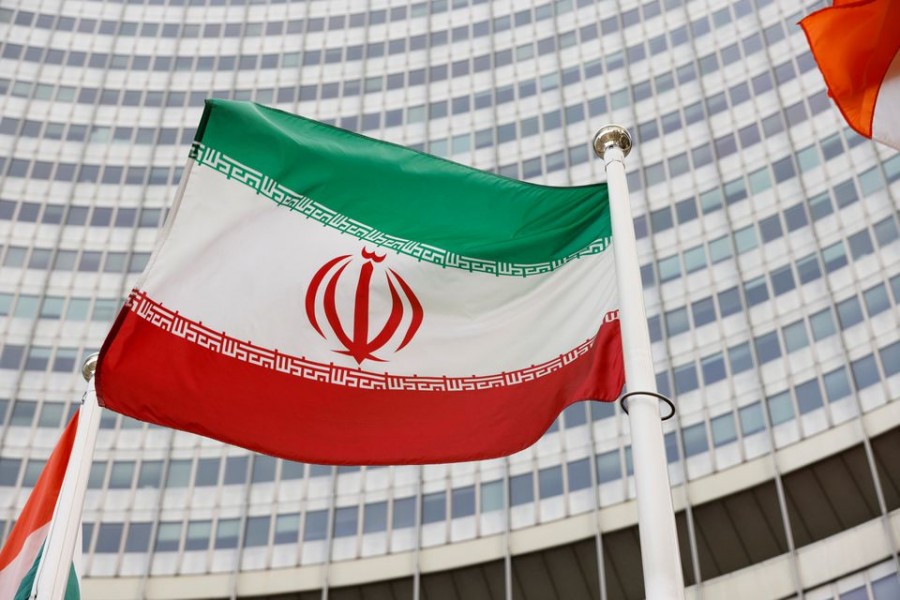 The Iranian flag waves in front of the International Atomic Energy Agency (IAEA) headquarters, amid the coronavirus disease (Covid-19) pandemic, in Vienna, Austria on May 23, 2021 — Reuters/Files