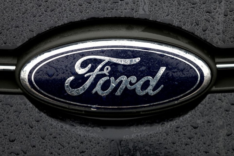 The Ford logo is pictured at the Ford Motor Co plant in Genk,Belgium on December 17, 2014 — Reuters/Files