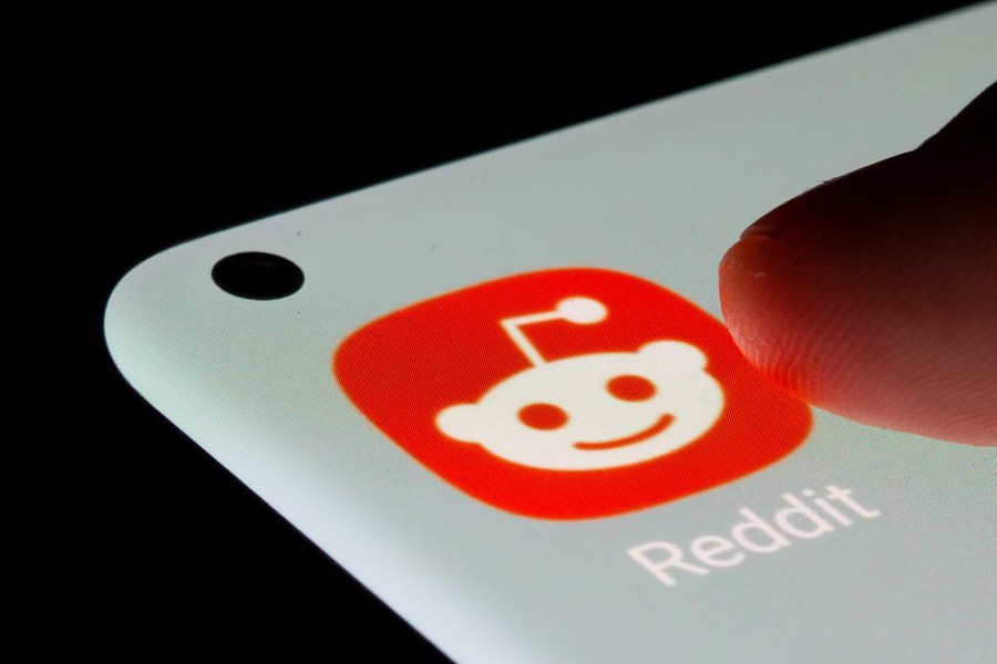 Reddit app is seen on a smartphone in this illustration taken on July 13, 2021 — Reuters/Files