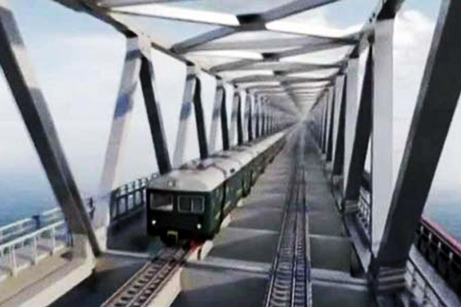 34pc work of Bangabandhu Railway Bridge completed