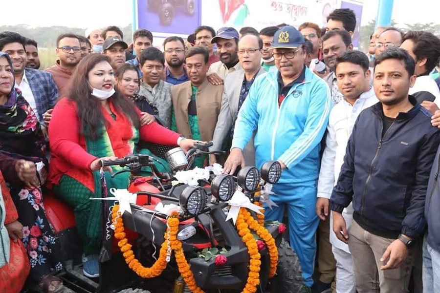 Beach bike launched for Padma riverbanks tourists