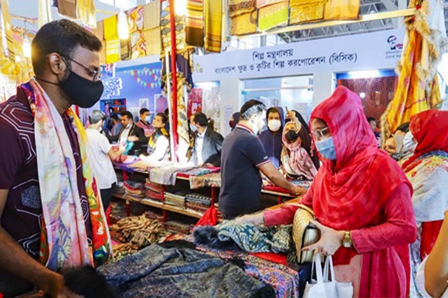 No-mask no-entry policy at Dhaka trade fair